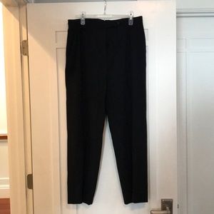 Lauren Black wool blend trousers